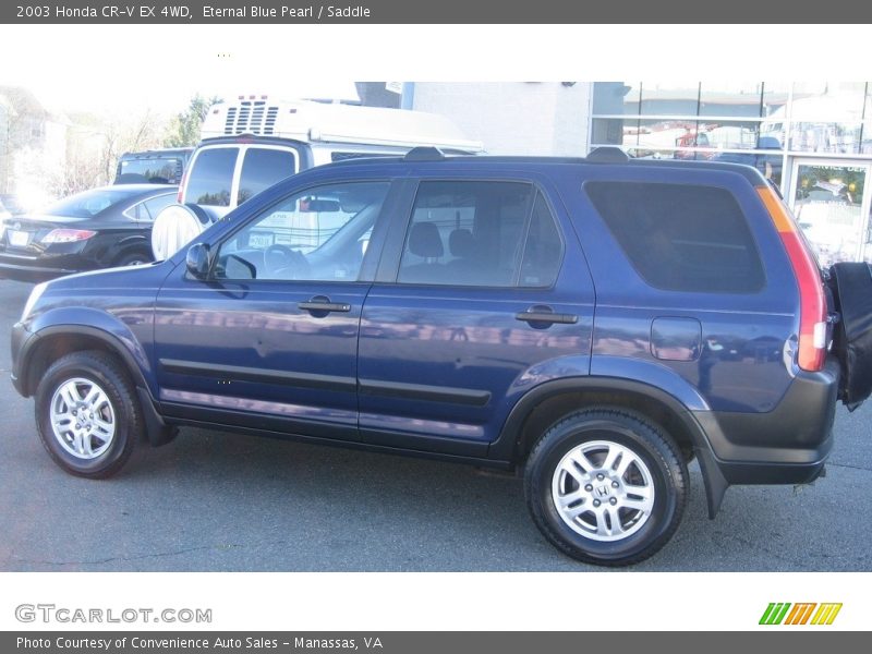 Eternal Blue Pearl / Saddle 2003 Honda CR-V EX 4WD