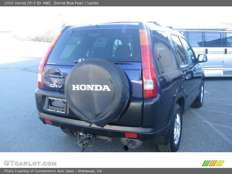 Eternal Blue Pearl / Saddle 2003 Honda CR-V EX 4WD