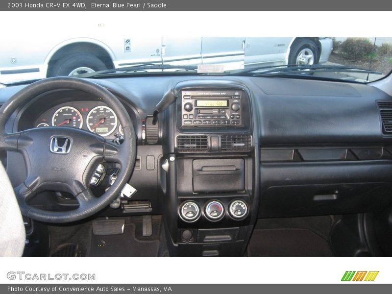 Eternal Blue Pearl / Saddle 2003 Honda CR-V EX 4WD