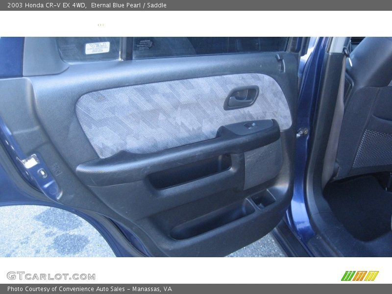 Eternal Blue Pearl / Saddle 2003 Honda CR-V EX 4WD