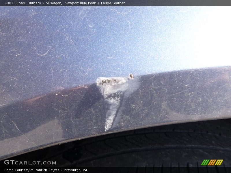Newport Blue Pearl / Taupe Leather 2007 Subaru Outback 2.5i Wagon