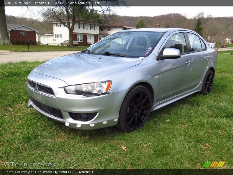 Apex Silver Metallic / Black 2008 Mitsubishi Lancer GTS