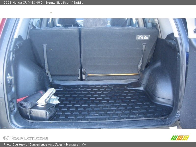 Eternal Blue Pearl / Saddle 2003 Honda CR-V EX 4WD