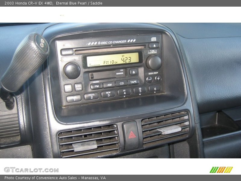 Eternal Blue Pearl / Saddle 2003 Honda CR-V EX 4WD