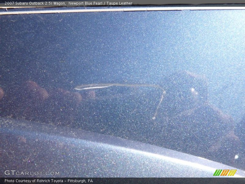 Newport Blue Pearl / Taupe Leather 2007 Subaru Outback 2.5i Wagon