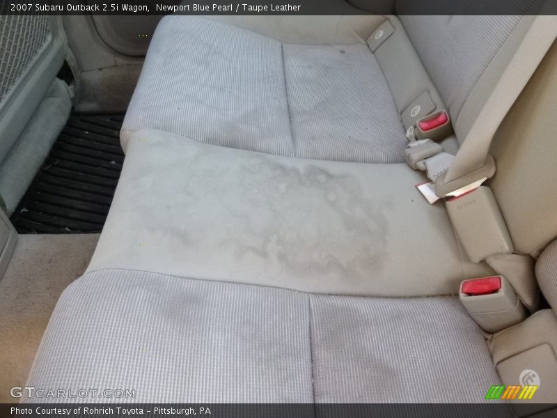 Newport Blue Pearl / Taupe Leather 2007 Subaru Outback 2.5i Wagon