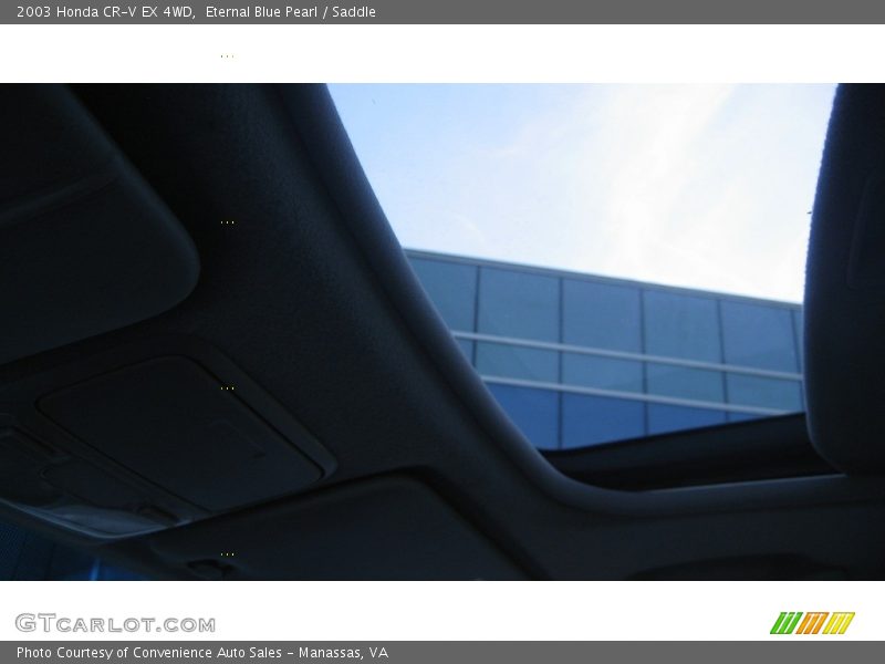 Eternal Blue Pearl / Saddle 2003 Honda CR-V EX 4WD