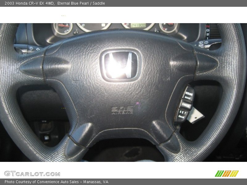 Eternal Blue Pearl / Saddle 2003 Honda CR-V EX 4WD