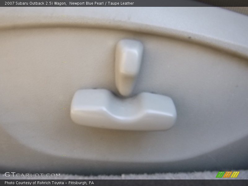 Newport Blue Pearl / Taupe Leather 2007 Subaru Outback 2.5i Wagon