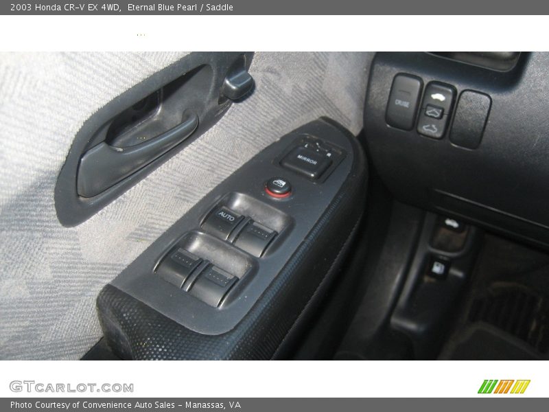 Eternal Blue Pearl / Saddle 2003 Honda CR-V EX 4WD