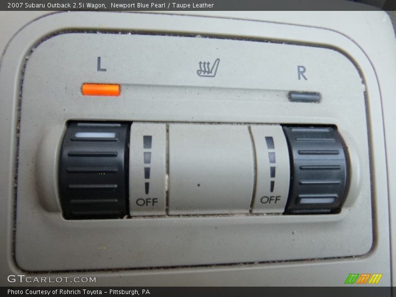 Newport Blue Pearl / Taupe Leather 2007 Subaru Outback 2.5i Wagon