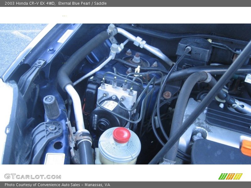 Eternal Blue Pearl / Saddle 2003 Honda CR-V EX 4WD