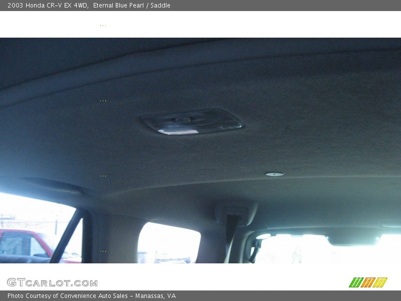 Eternal Blue Pearl / Saddle 2003 Honda CR-V EX 4WD