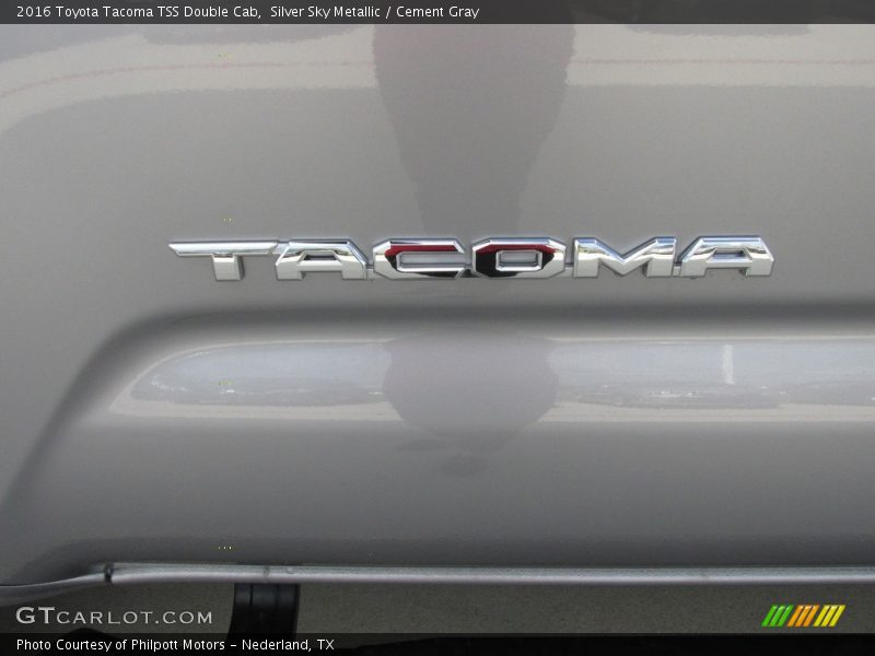 Silver Sky Metallic / Cement Gray 2016 Toyota Tacoma TSS Double Cab