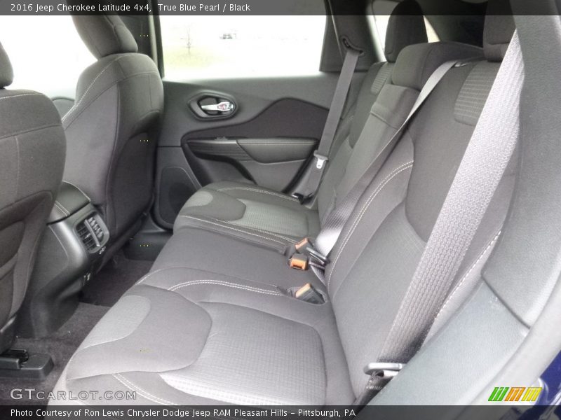 True Blue Pearl / Black 2016 Jeep Cherokee Latitude 4x4