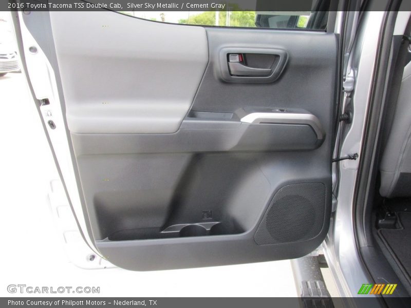 Silver Sky Metallic / Cement Gray 2016 Toyota Tacoma TSS Double Cab