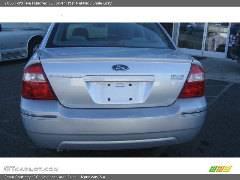 Silver Frost Metallic / Shale Grey 2005 Ford Five Hundred SE
