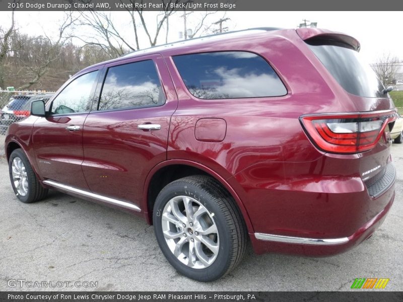  2016 Durango Citadel AWD Velvet Red Pearl