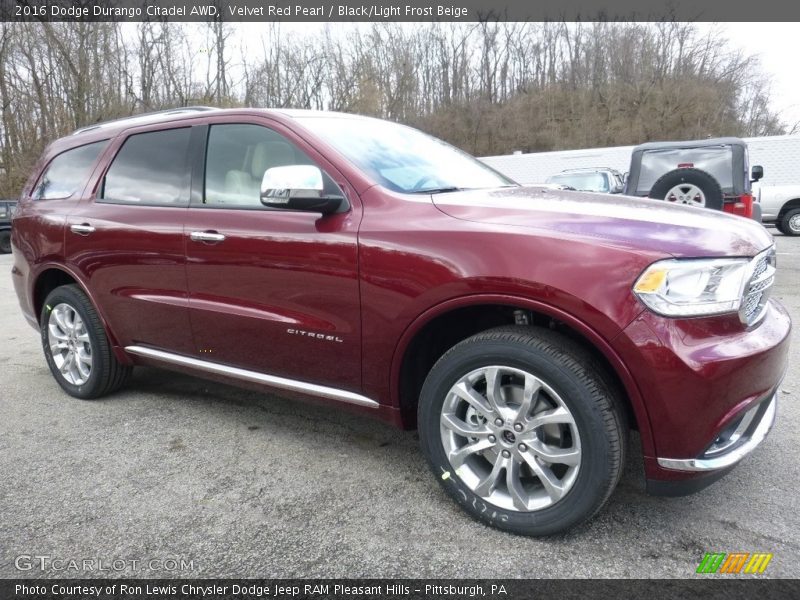  2016 Durango Citadel AWD Velvet Red Pearl