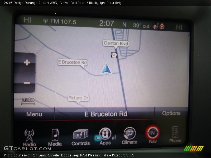 Velvet Red Pearl / Black/Light Frost Beige 2016 Dodge Durango Citadel AWD