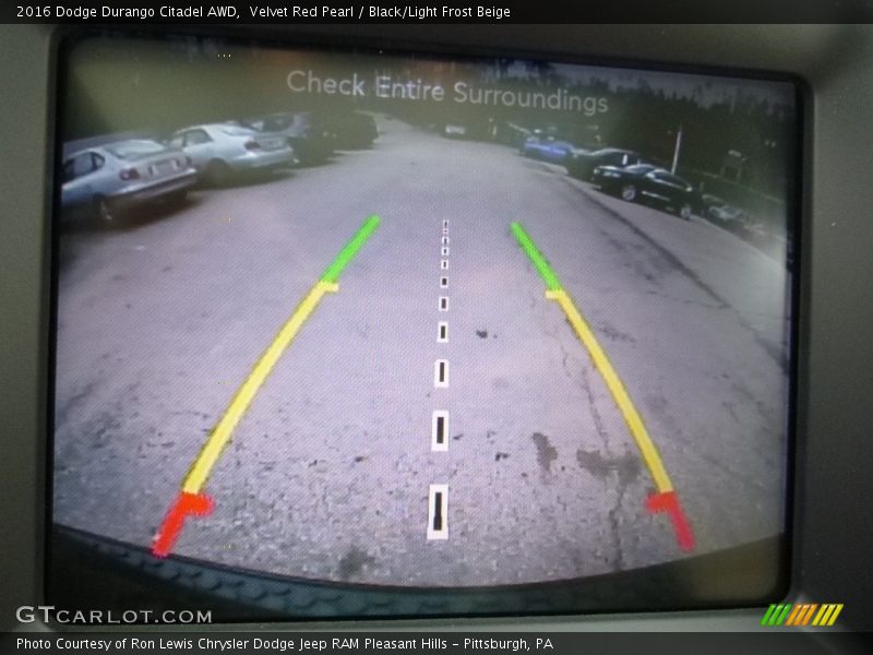 Velvet Red Pearl / Black/Light Frost Beige 2016 Dodge Durango Citadel AWD