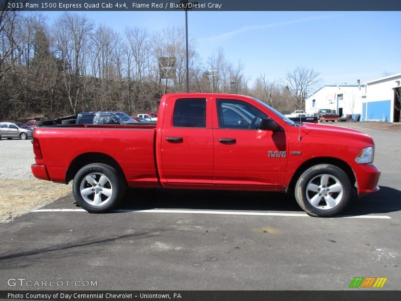 Flame Red / Black/Diesel Gray 2013 Ram 1500 Express Quad Cab 4x4