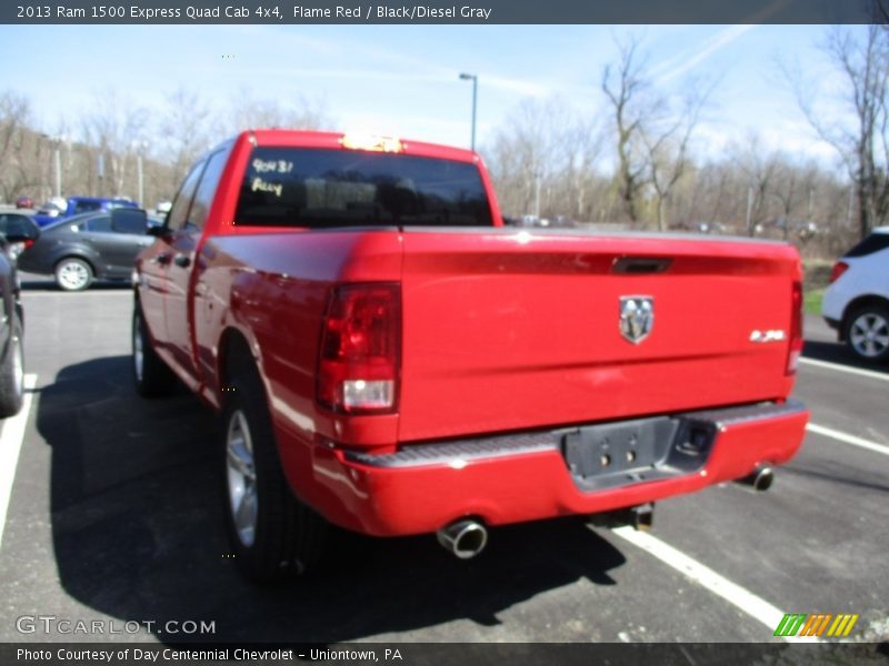 Flame Red / Black/Diesel Gray 2013 Ram 1500 Express Quad Cab 4x4