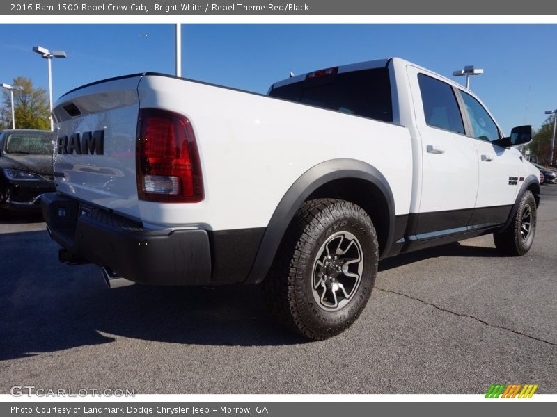 Bright White / Rebel Theme Red/Black 2016 Ram 1500 Rebel Crew Cab