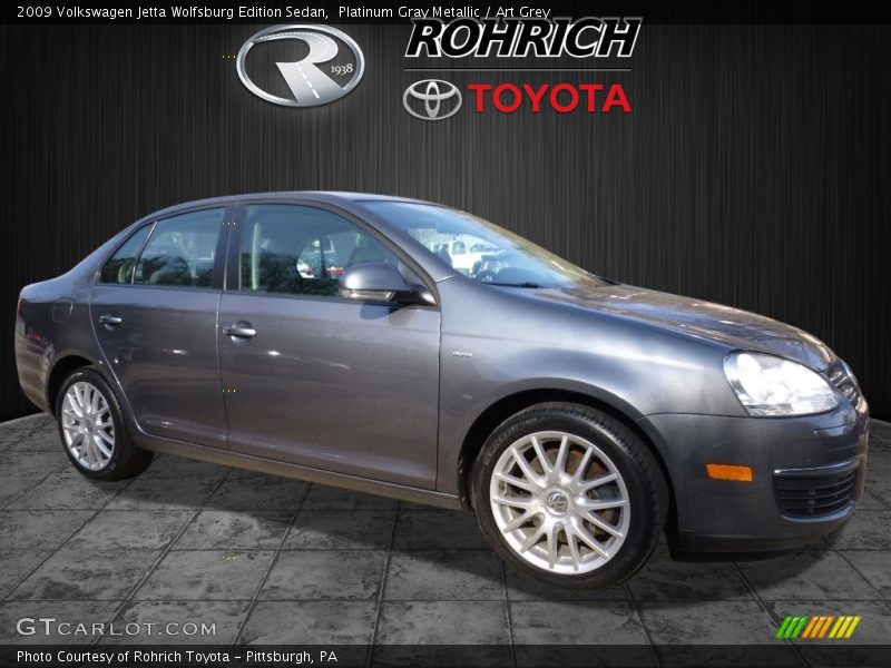 Platinum Gray Metallic / Art Grey 2009 Volkswagen Jetta Wolfsburg Edition Sedan