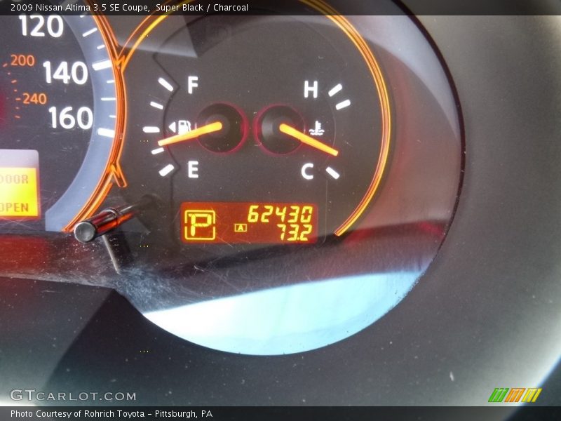 Super Black / Charcoal 2009 Nissan Altima 3.5 SE Coupe