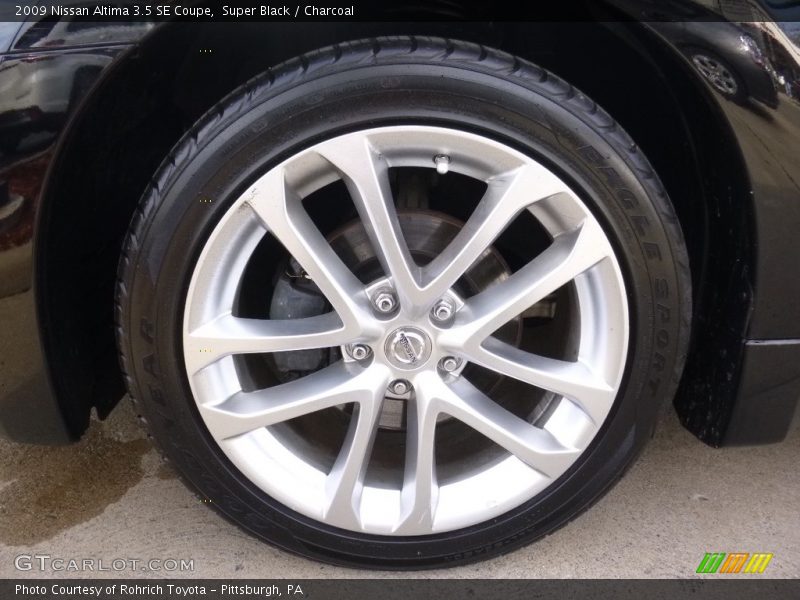 Super Black / Charcoal 2009 Nissan Altima 3.5 SE Coupe