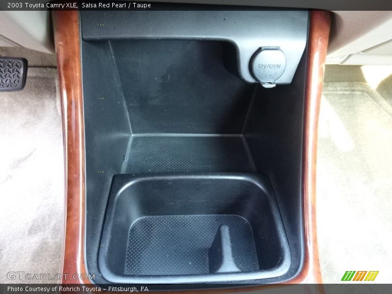 Salsa Red Pearl / Taupe 2003 Toyota Camry XLE