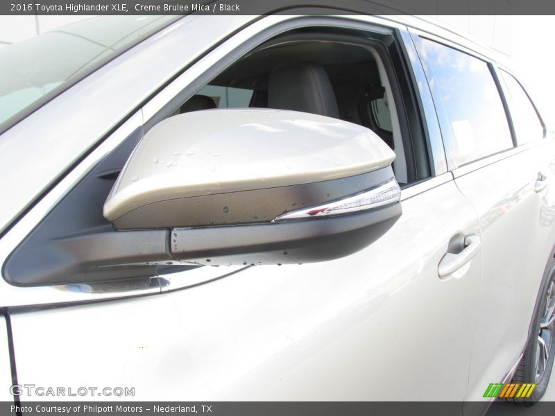 Creme Brulee Mica / Black 2016 Toyota Highlander XLE