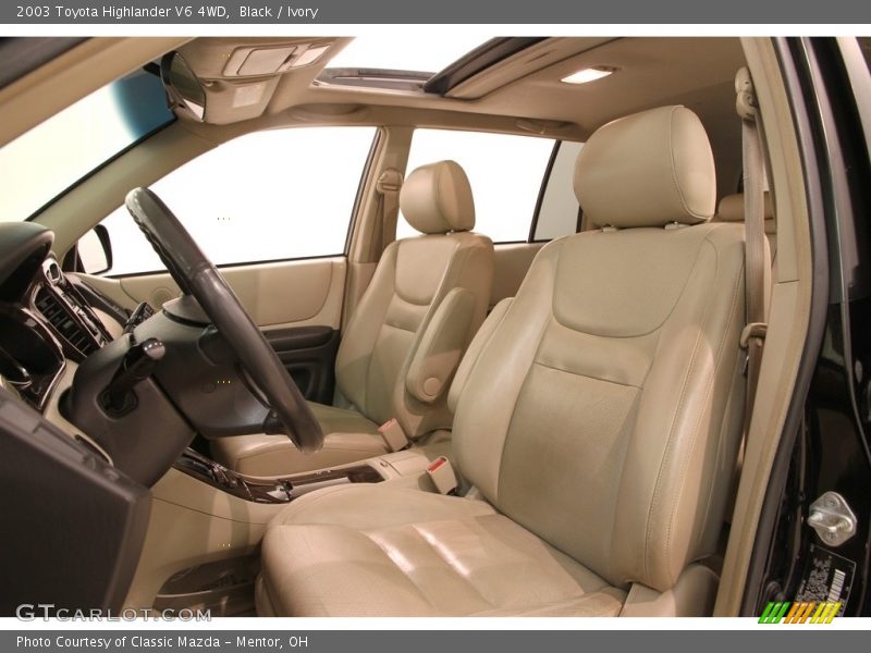 Black / Ivory 2003 Toyota Highlander V6 4WD