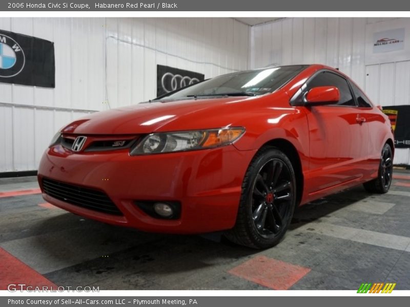 Habanero Red Pearl / Black 2006 Honda Civic Si Coupe