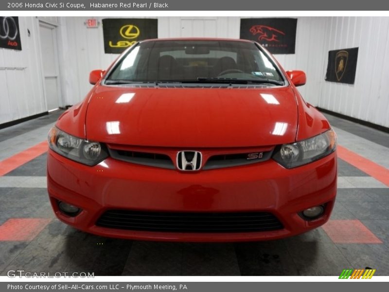 Habanero Red Pearl / Black 2006 Honda Civic Si Coupe