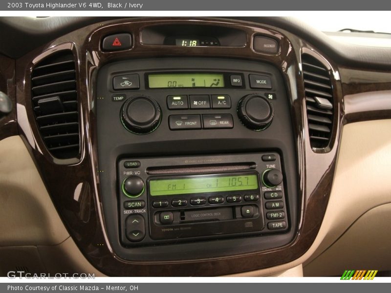 Black / Ivory 2003 Toyota Highlander V6 4WD