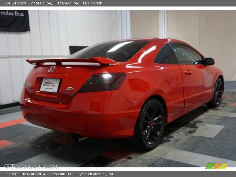 Habanero Red Pearl / Black 2006 Honda Civic Si Coupe