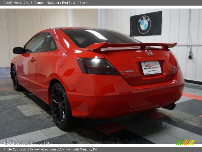 Habanero Red Pearl / Black 2006 Honda Civic Si Coupe