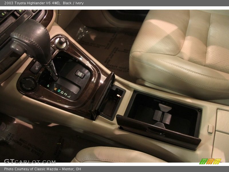 Black / Ivory 2003 Toyota Highlander V6 4WD