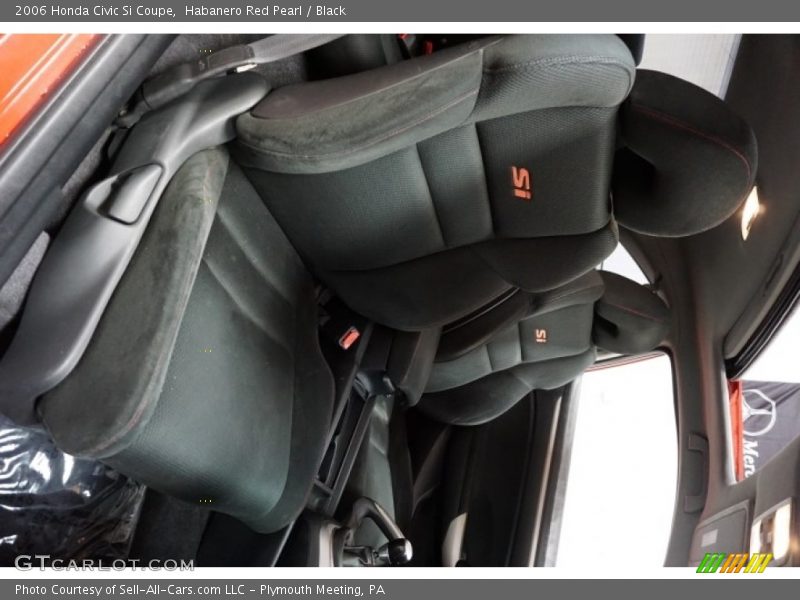 Habanero Red Pearl / Black 2006 Honda Civic Si Coupe