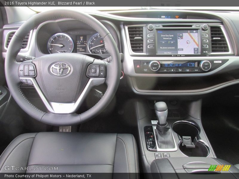 Blizzard Pearl / Black 2016 Toyota Highlander XLE