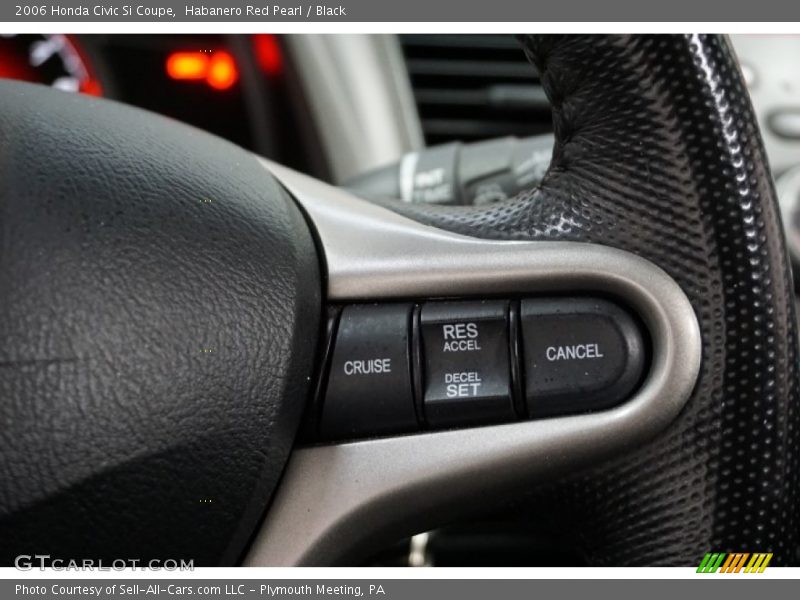 Habanero Red Pearl / Black 2006 Honda Civic Si Coupe