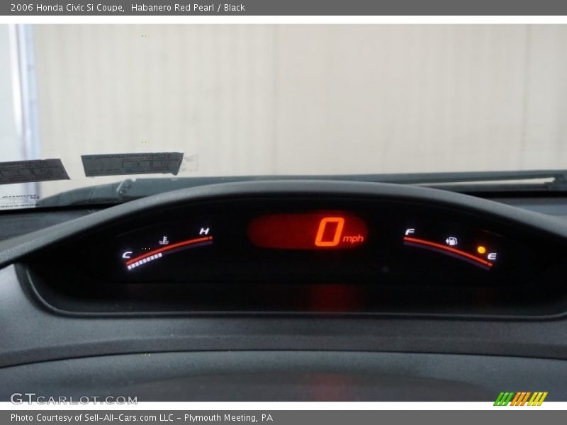 Habanero Red Pearl / Black 2006 Honda Civic Si Coupe