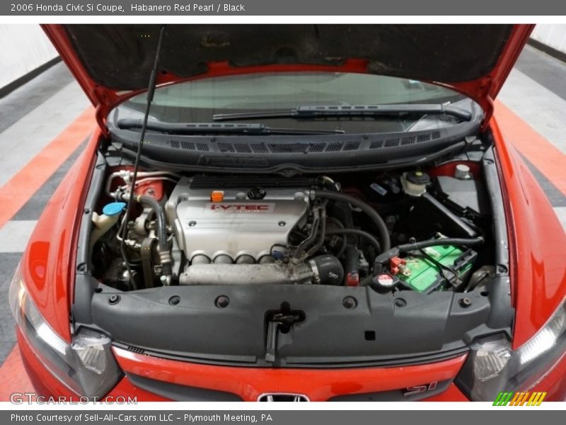 Habanero Red Pearl / Black 2006 Honda Civic Si Coupe