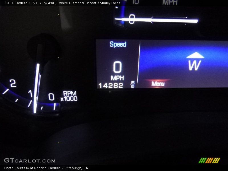 White Diamond Tricoat / Shale/Cocoa 2013 Cadillac XTS Luxury AWD