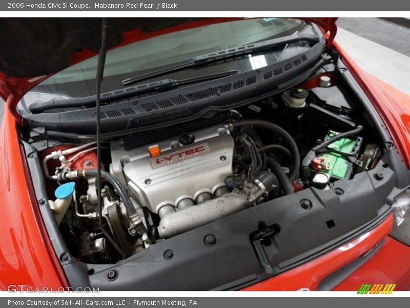 Habanero Red Pearl / Black 2006 Honda Civic Si Coupe