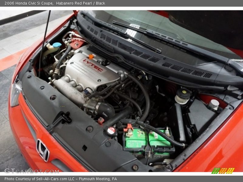 Habanero Red Pearl / Black 2006 Honda Civic Si Coupe