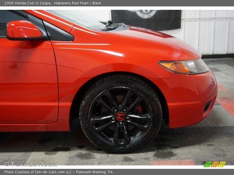 Habanero Red Pearl / Black 2006 Honda Civic Si Coupe