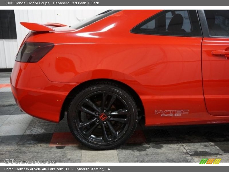 Habanero Red Pearl / Black 2006 Honda Civic Si Coupe